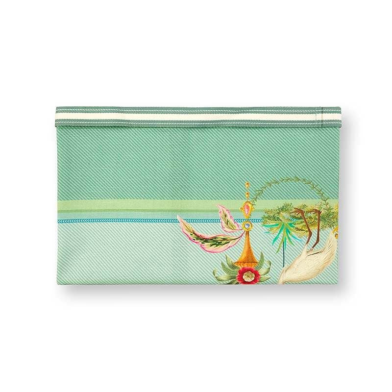 Groen Keukenschort detail kleuren. Pip Studio Jolie Big Heron. 100% katoen.